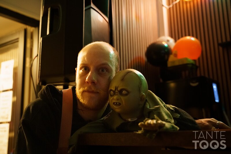 Halloween griezel met pop